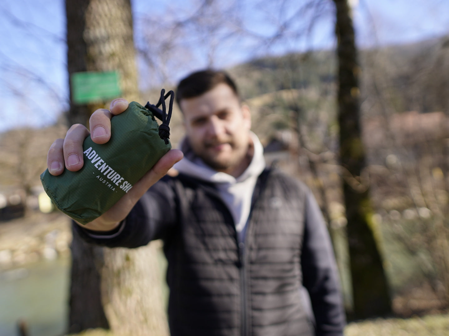 ultraleichtes Sitzkissen mit integrierter Pumpe