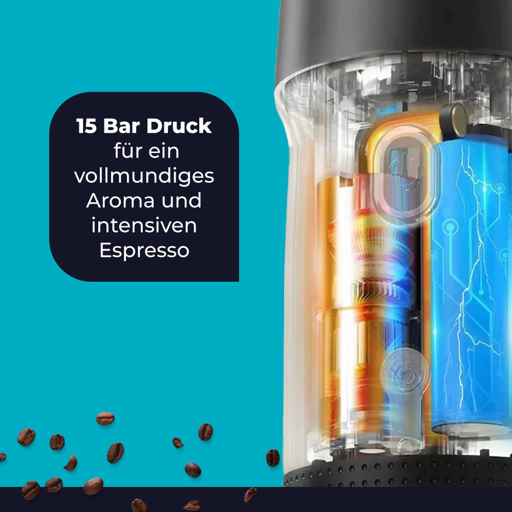 Portable Kaffeemaschine - perfekter Kaffee für unterwegs