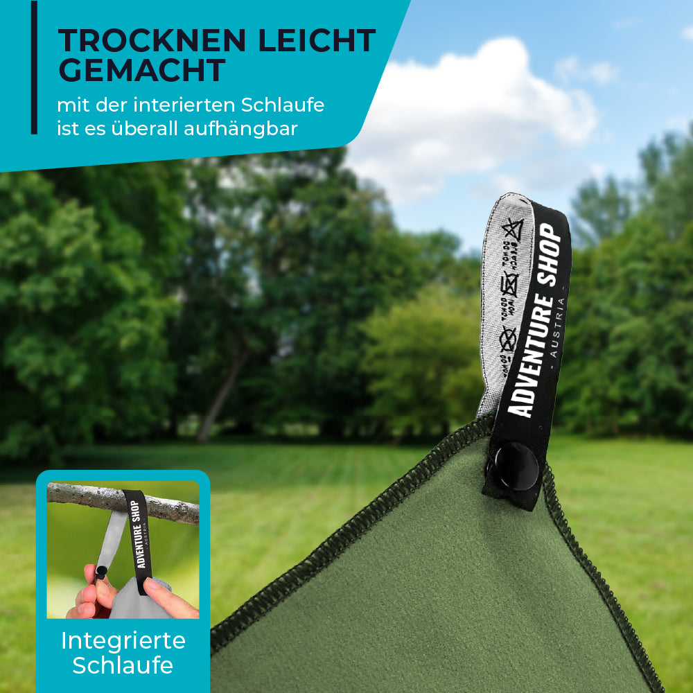 Ultraleichtes Mikrofaser Reisehandtuch – schnell trocknend & kompakt