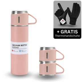 Thermo Kombo (Thermosflasche + Thermo Handschuhe)