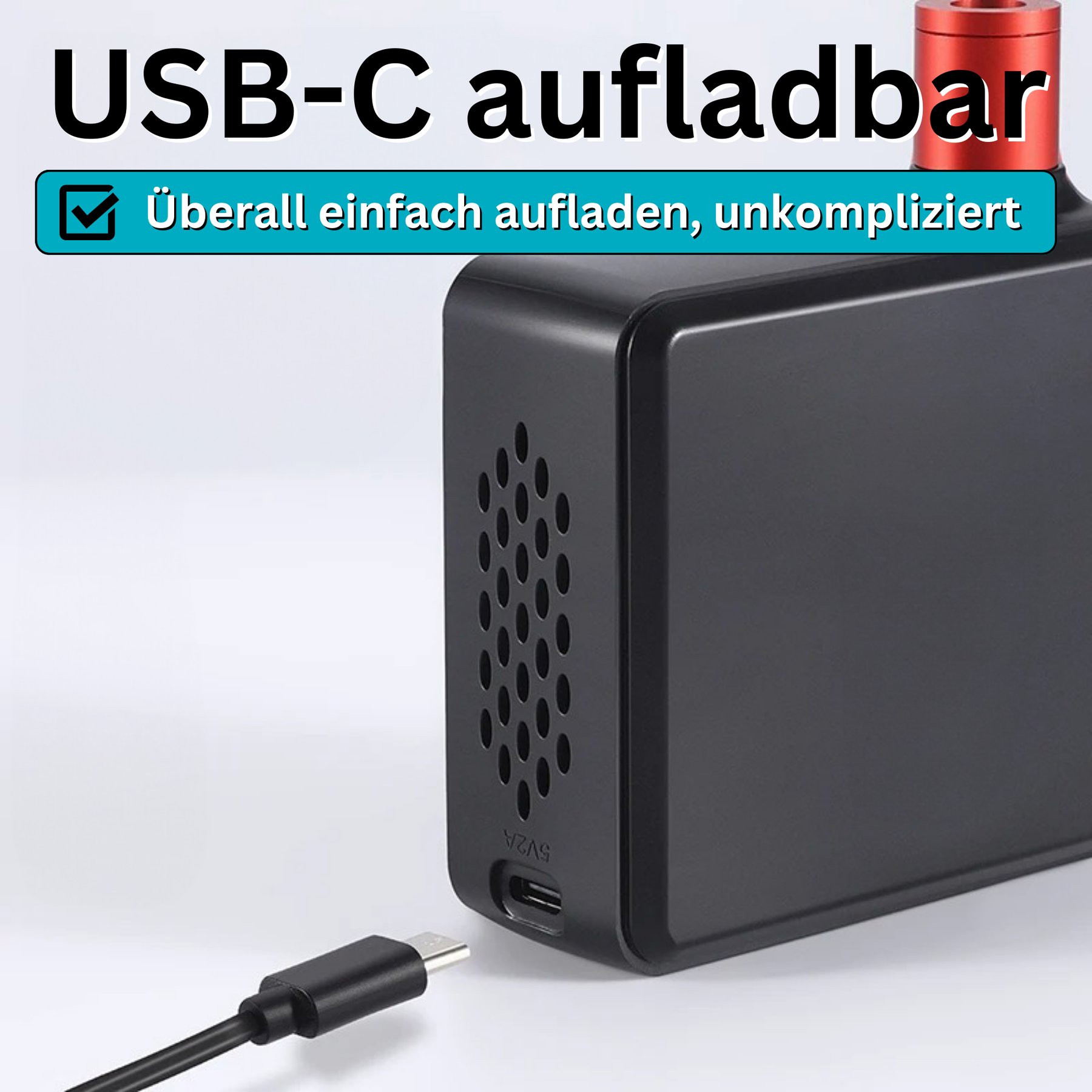 Elektrische Mini Pumpe - mühelos in sekundenschnelle aufpumpen