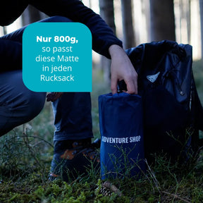 Ultraleichte & kompakte Isomatte ohne Kopfteil - perfekt für unterwegs