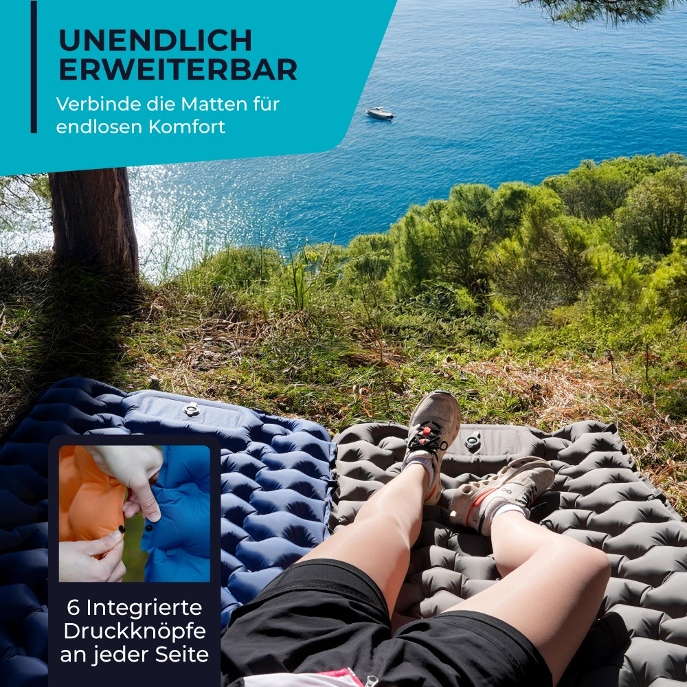 Ultraleichte & kompakte Isomatte ohne Kopfteil - perfekt für unterwegs