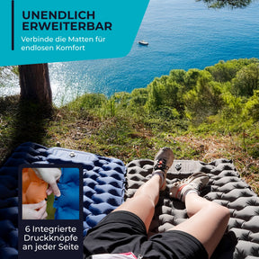 Ultraleichte & kompakte Isomatte ohne Kopfteil - perfekt für unterwegs