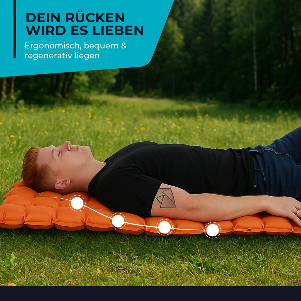 Ultraleichte & kompakte Isomatte ohne Kopfteil - perfekt für unterwegs