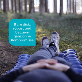 Ultraleichte & kompakte Isomatte ohne Kopfteil - perfekt für unterwegs