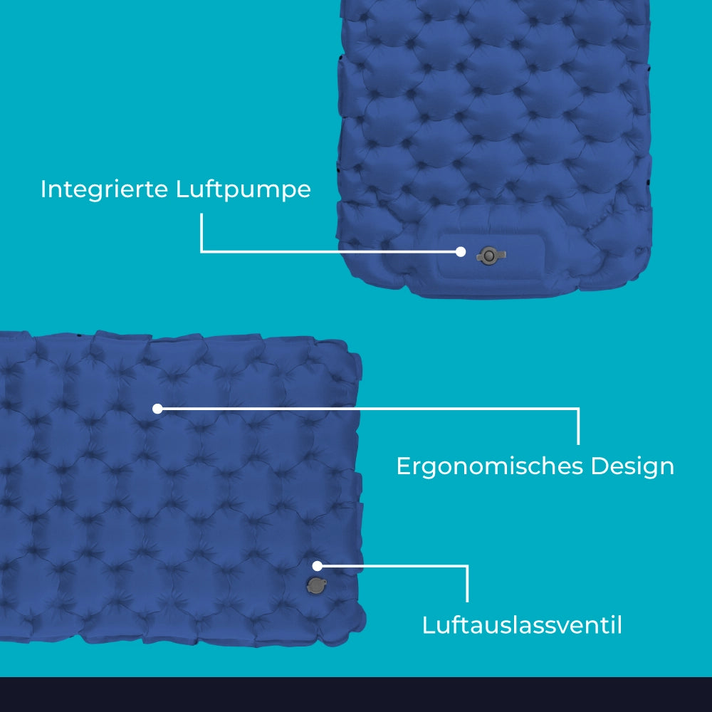 Ultraleichte & kompakte Isomatte ohne Kopfteil - perfekt für unterwegs