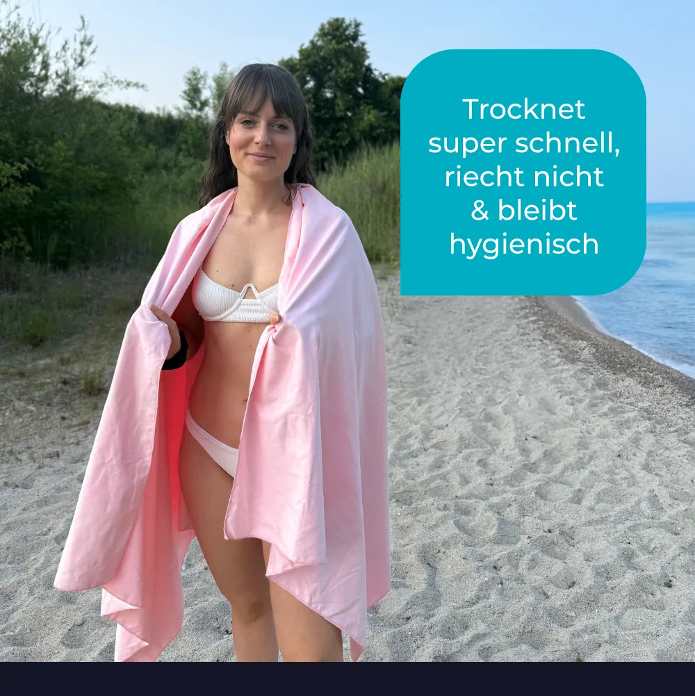 Ultraleichtes Mikrofaser Reisehandtuch – schnell trocknend & kompakt